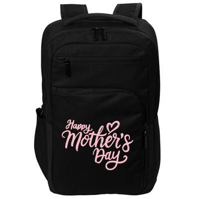 Happy Mothers Day Heart Cute Gift Impact Tech Backpack