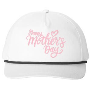 Happy Mothers Day Heart Cute Gift Snapback Five-Panel Rope Hat