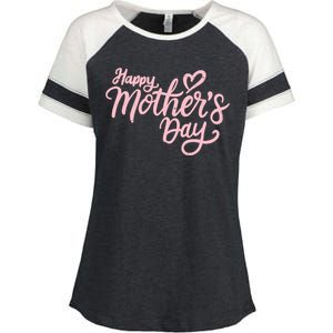 Happy Mothers Day Heart Cute Gift Enza Ladies Jersey Colorblock Tee