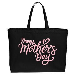 Happy Mothers Day Heart Cute Gift Cotton Canvas Jumbo Tote