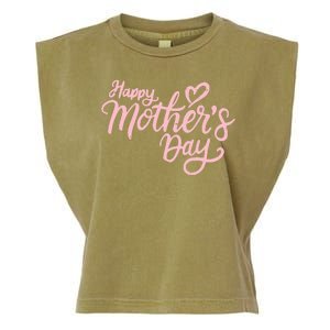 Happy Mothers Day Heart Cute Gift Garment-Dyed Women's Muscle Tee