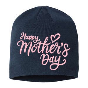 Happy Mothers Day Heart Cute Gift Sustainable Beanie