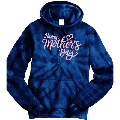 Happy Mothers Day Heart Cute Gift Tie Dye Hoodie