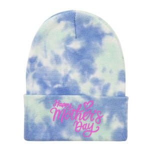 Happy Mothers Day Heart Cute Gift Tie Dye 12in Knit Beanie