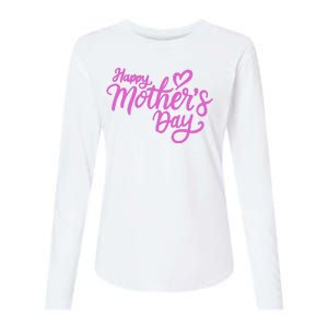 Happy Mothers Day Heart Cute Gift Womens Cotton Relaxed Long Sleeve T-Shirt