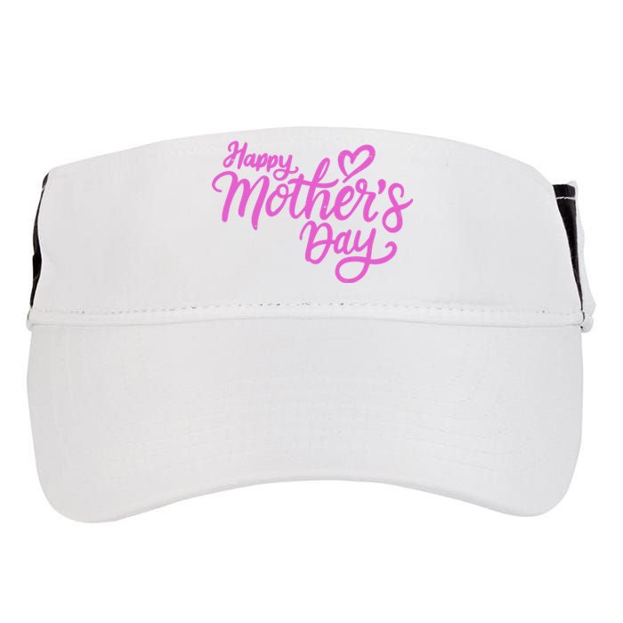 Happy Mothers Day Heart Cute Gift Adult Drive Performance Visor