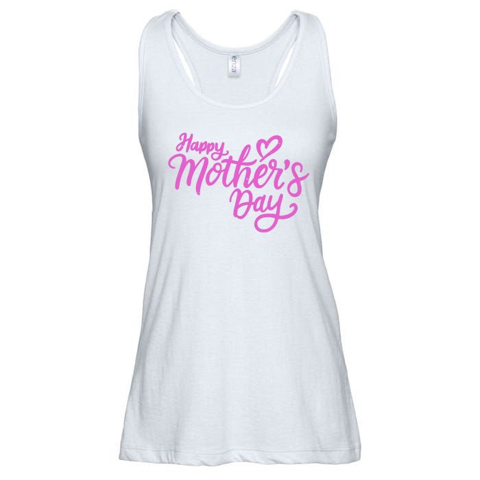 Happy Mothers Day Heart Cute Gift Ladies Essential Flowy Tank