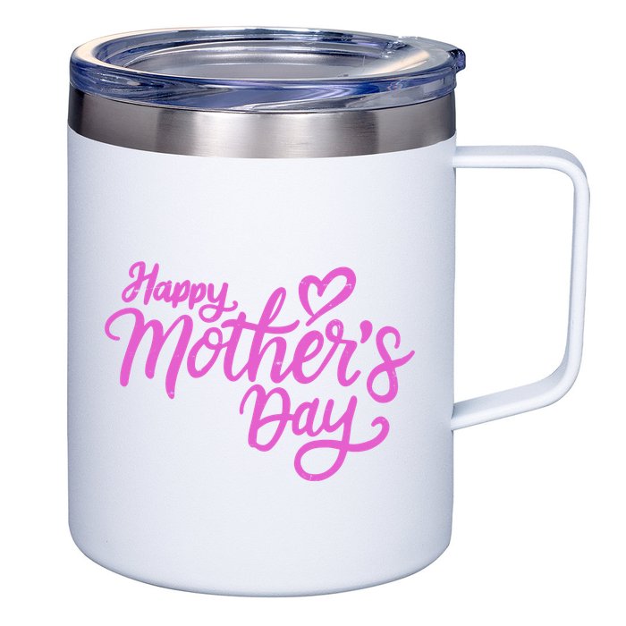 Happy Mothers Day Heart Cute Gift 12oz Stainless Steel Coffee Mug