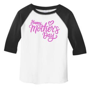 Happy Mothers Day Heart Cute Gift Toddler Fine Jersey T-Shirt