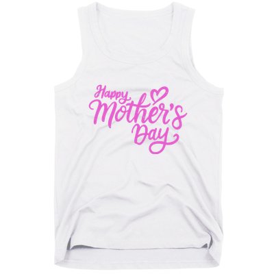 Happy Mothers Day Heart Cute Gift Tank Top