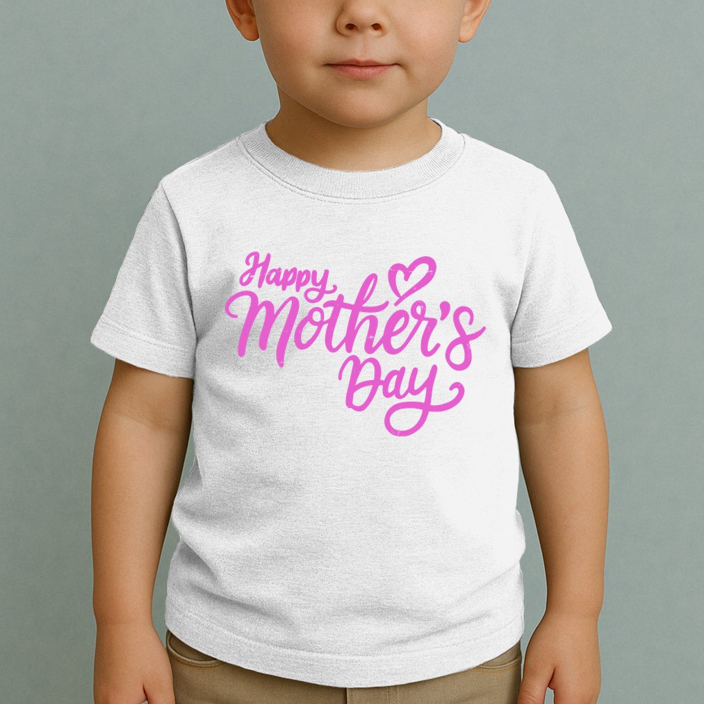 Happy Mothers Day Heart Cute Gift Toddler T-Shirt