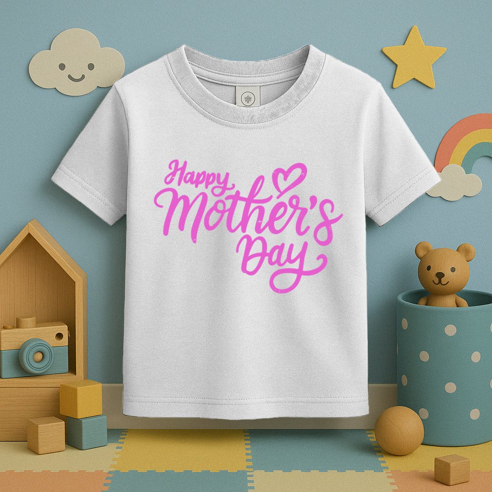 Happy Mothers Day Heart Cute Gift Toddler T-Shirt