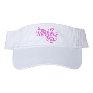 Happy Mothers Day Heart Cute Gift Valucap Bio-Washed Visor