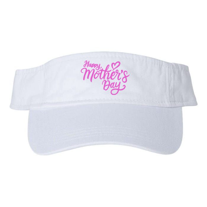 Happy Mothers Day Heart Cute Gift Valucap Bio-Washed Visor