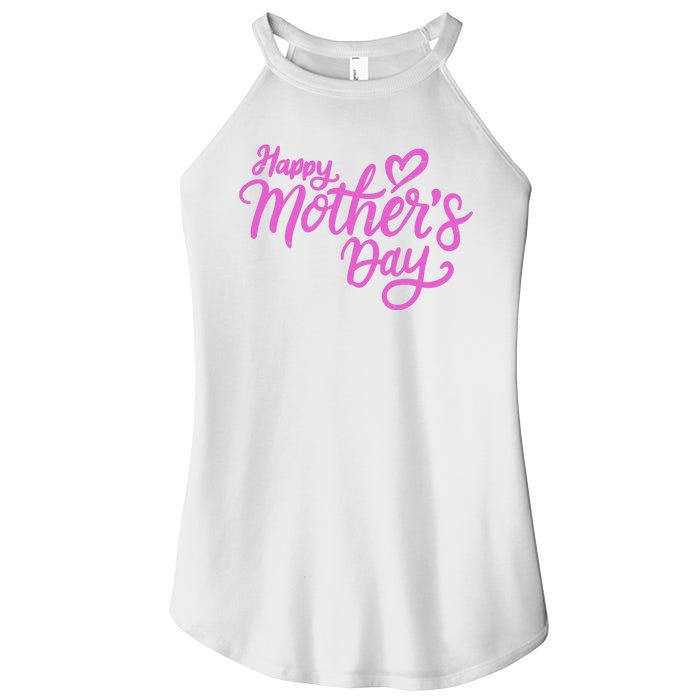 Happy Mothers Day Heart Cute Gift Women's Perfect Tri Rocker Tank