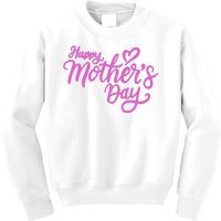 Happy Mothers Day Heart Cute Gift Kids Sweatshirt