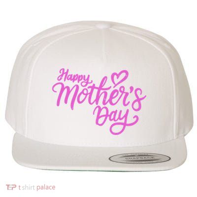 Happy Mothers Day Heart Cute Gift Wool Snapback Cap