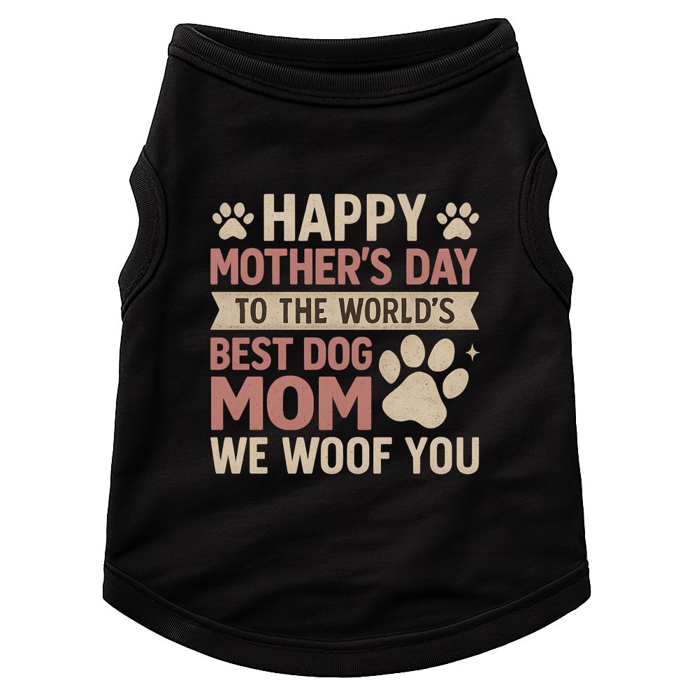 Happy Mother's Day to the World's Best Dog Mom Doggie Tank