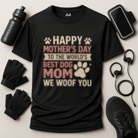Happy Mother's Day to the World's Best Dog Mom Cooling Performance Crew T-Shirt