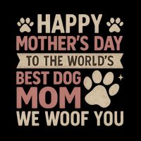 Happy Mother's Day to the World's Best Dog Mom 16 in Basic Backpack