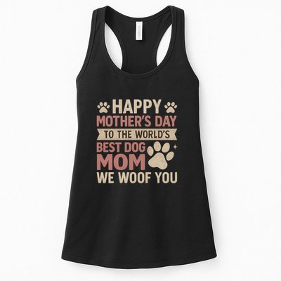 Happy Mother's Day to the World's Best Dog Mom Womens Tank Top