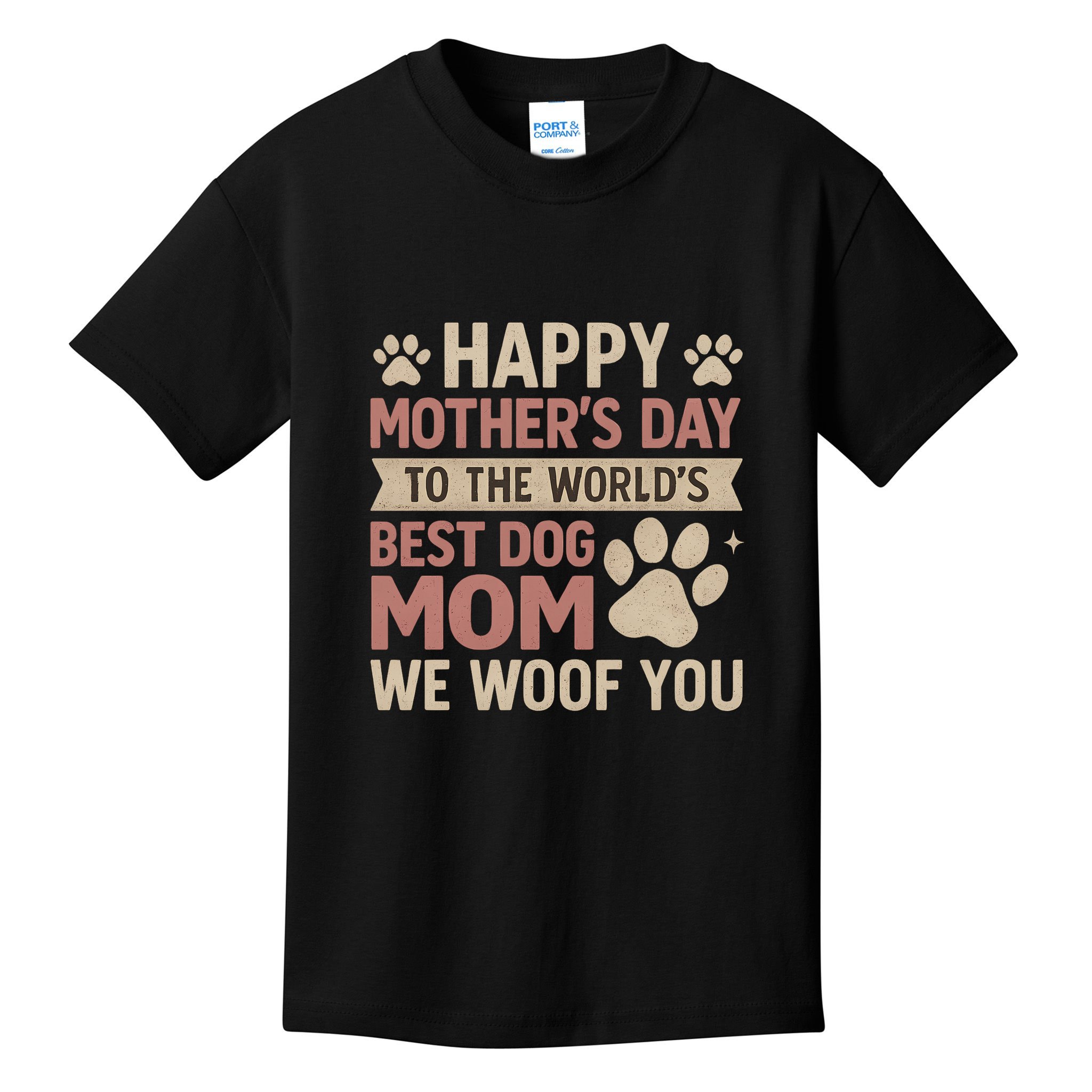 Happy Mother's Day to the World's Best Dog Mom Kids T-Shirt