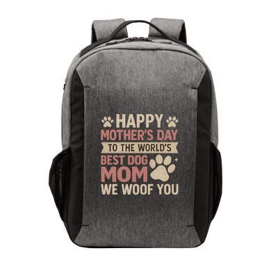 Happy Mother's Day to the World's Best Dog Mom Vector Backpack