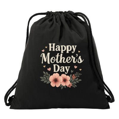 Happy Mother's Day Drawstring Bag