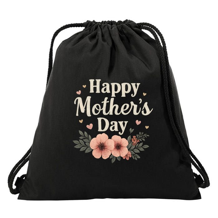 Happy Mother's Day Drawstring Bag