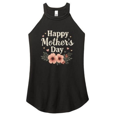 Happy Mother's Day Women's Perfect Tri Rocker Tank