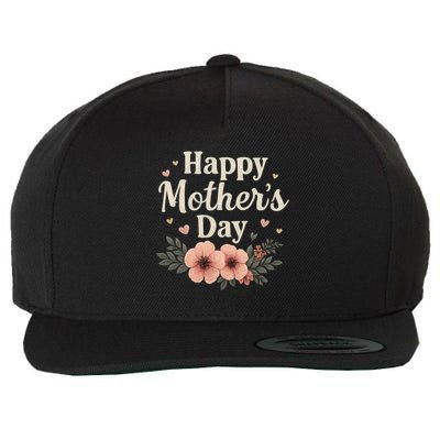 Happy Mother's Day Wool Snapback Cap