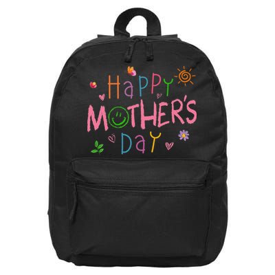 Happy Mothers Day For Baby Saying For Mom 16 in Basic Backpack