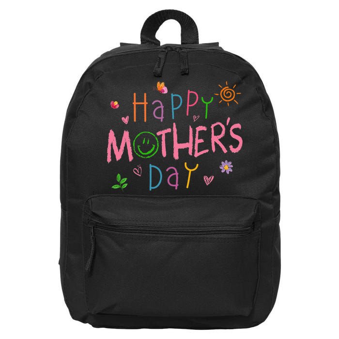 Happy Mothers Day For Baby Saying For Mom 16 in Basic Backpack