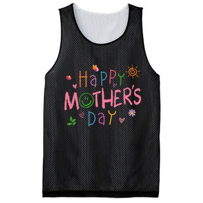 Happy Mothers Day For Baby Saying For Mom Mesh Reversible Basketball Jersey Tank
