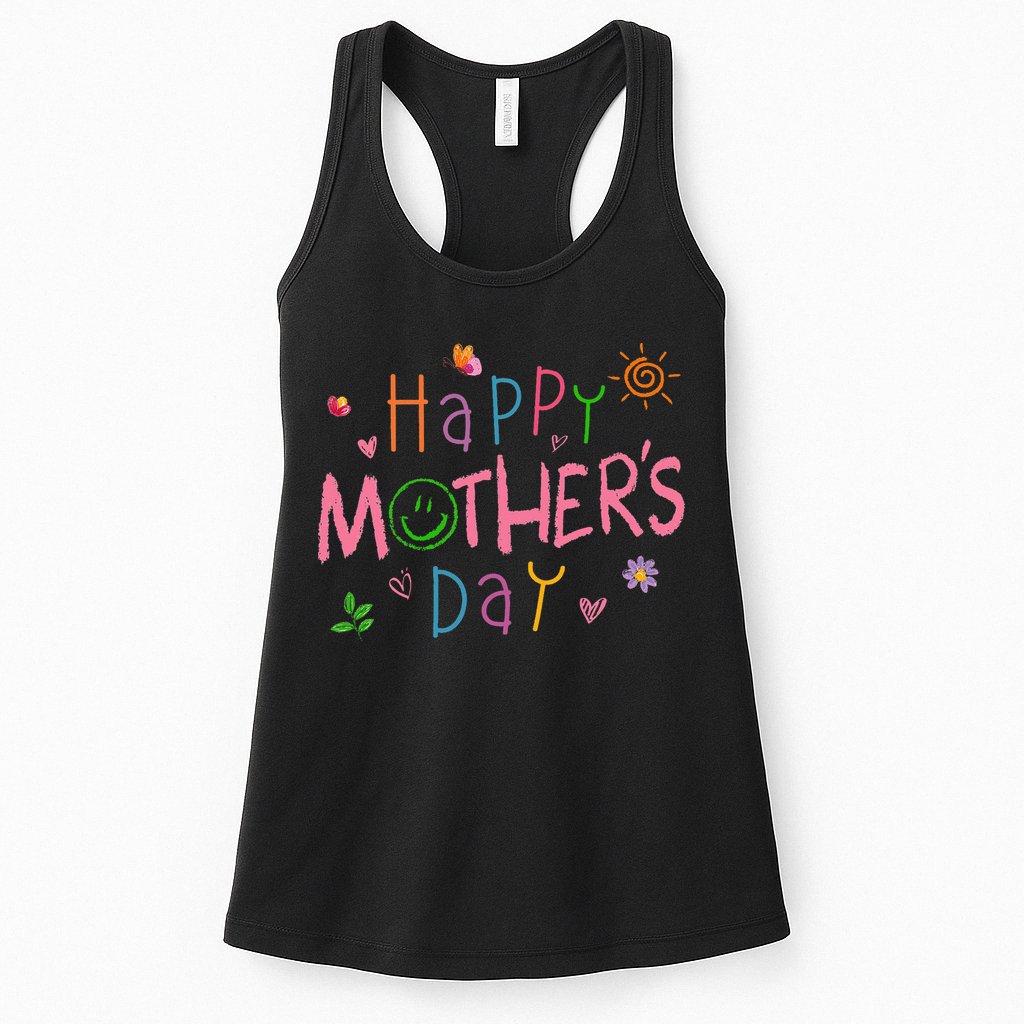Happy Mothers Day For Baby Saying For Mom Womens Tank Top