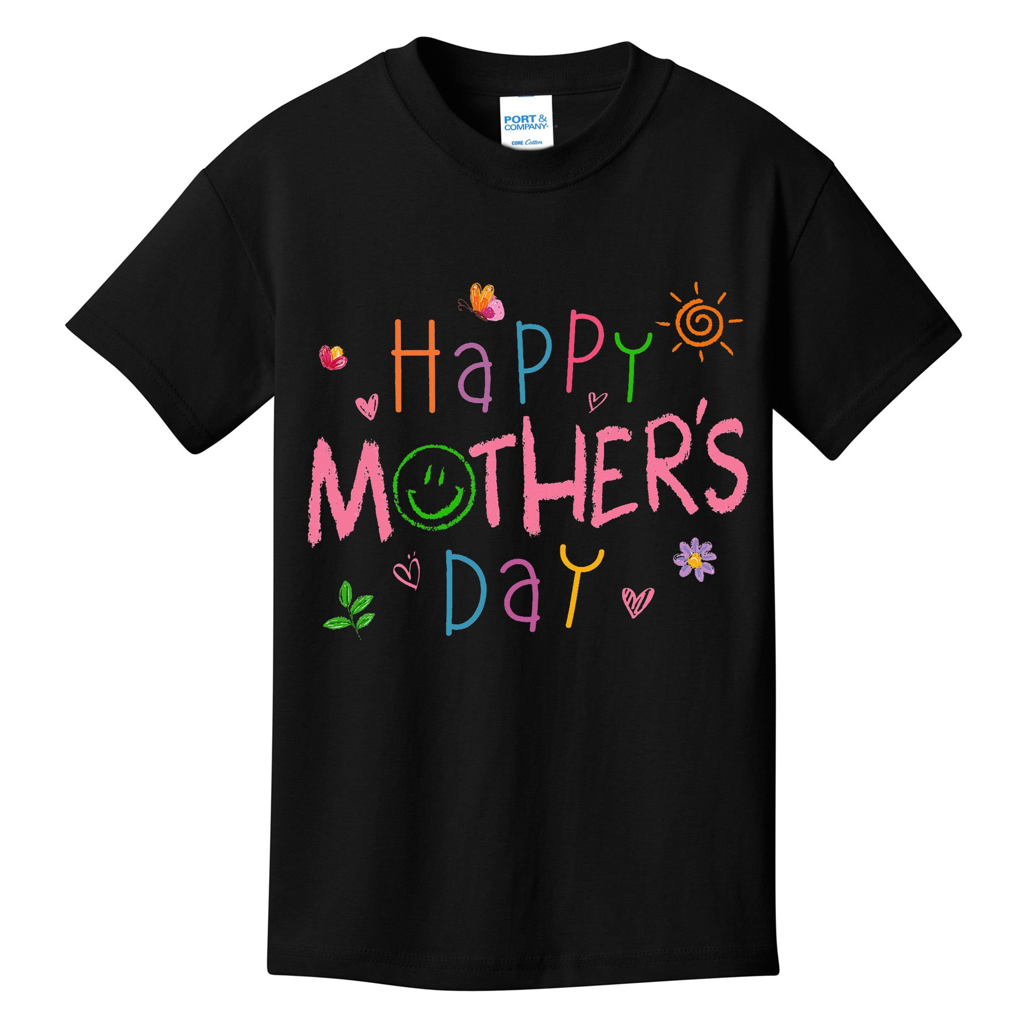 Happy Mothers Day For Baby Saying For Mom Kids T-Shirt