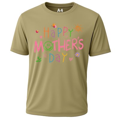 Happy Mothers Day For Baby Saying For Mom Cooling Performance Crew T-Shirt