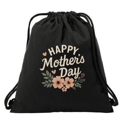 Happy Mother's Day Drawstring Bag