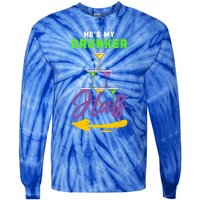 Hes My Drunker Half Funny Masquerade Mardi Gras Gift Tie-Dye Long Sleeve Shirt