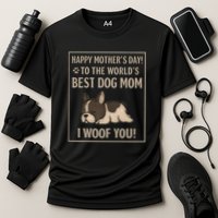 Happy Mother's Day to the World's Best Dog Mom Cooling Performance Crew T-Shirt
