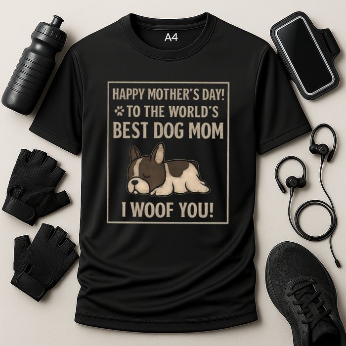 Happy Mother's Day to the World's Best Dog Mom Cooling Performance Crew T-Shirt