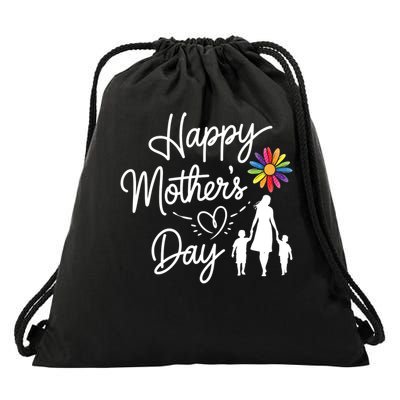 Happy Mother's Day Family Matching Group Mama Grandma Mommy Mimi Drawstring Bag