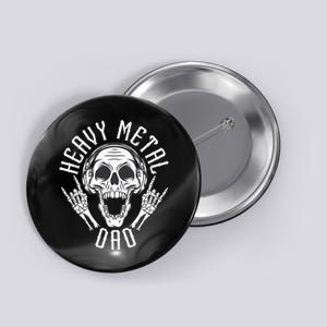 Heavy Metal Dad Rock Metalhead Heavy Metal Dad Button