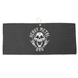 Heavy Metal Dad Rock Metalhead Heavy Metal Dad Large Microfiber Waffle Golf Towel