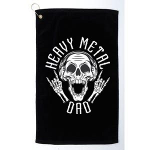 Heavy Metal Dad Rock Metalhead Heavy Metal Dad Platinum Collection Golf Towel