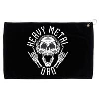 Heavy Metal Dad Rock Metalhead Heavy Metal Dad Grommeted Golf Towel