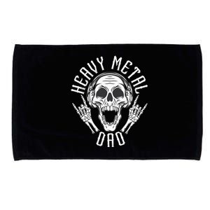 Heavy Metal Dad Rock Metalhead Heavy Metal Dad Microfiber Hand Towel