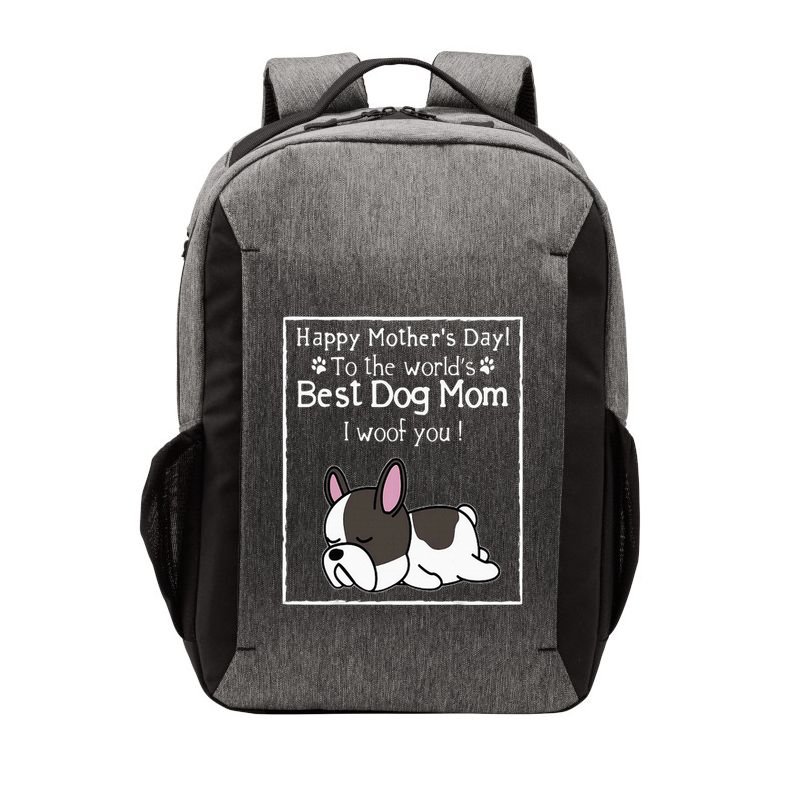 Happy MotherS Day To The WorldS Best Dog Mom I Woof You Vector Backpack