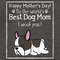 Happy MotherS Day To The WorldS Best Dog Mom I Woof You Vector Backpack