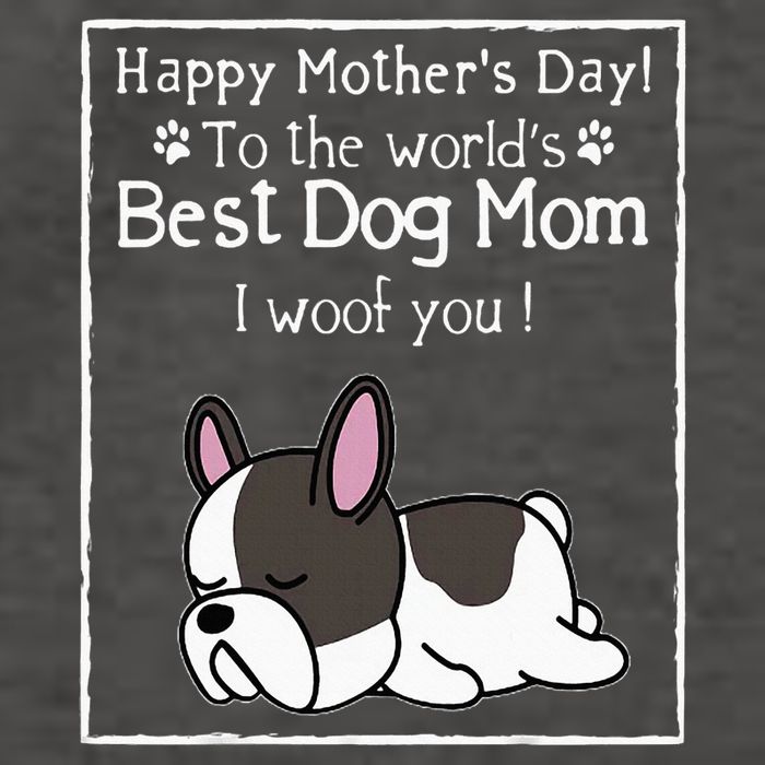 Happy MotherS Day To The WorldS Best Dog Mom I Woof You Vector Backpack